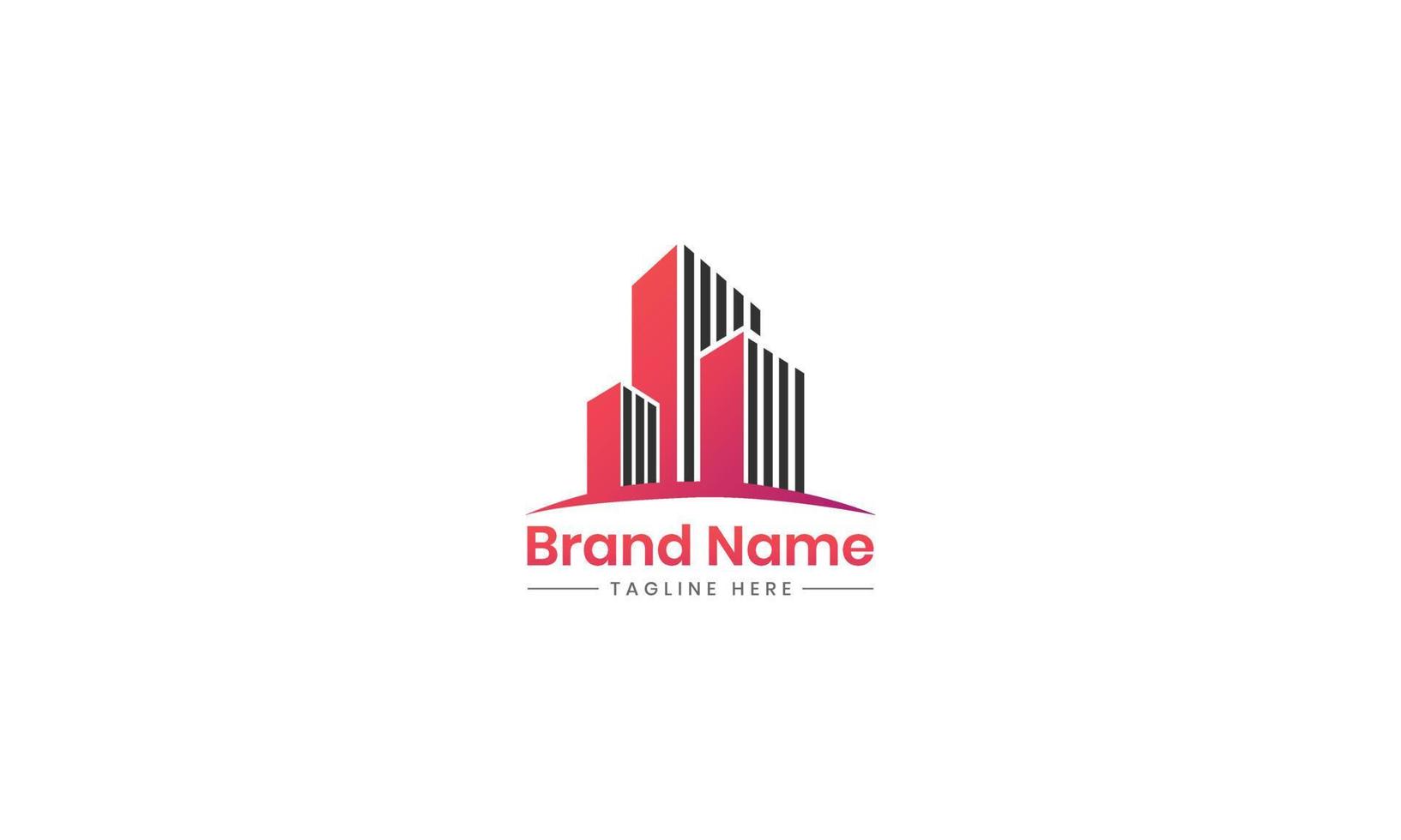 Real Estate, Building and Construction Logo Vector Design. Real Estate Logo Design. House Logo Design pro Vector