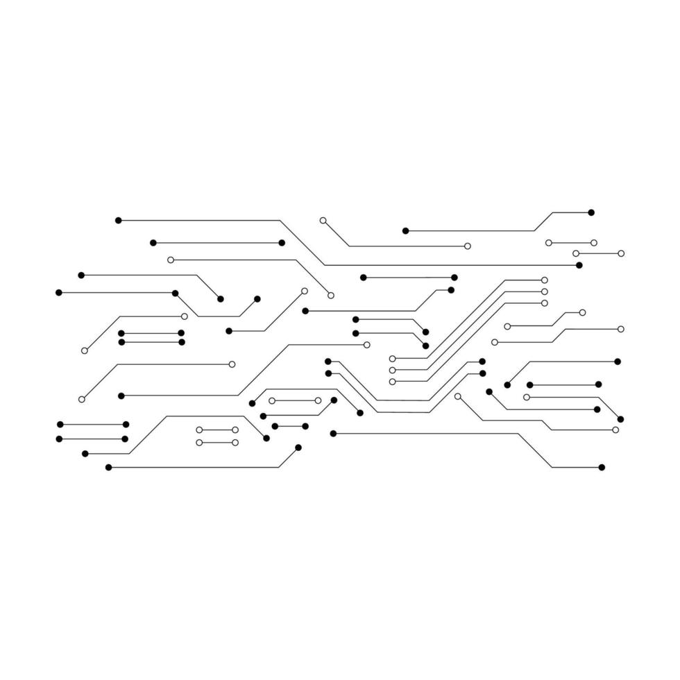 Circuit technology logo vector