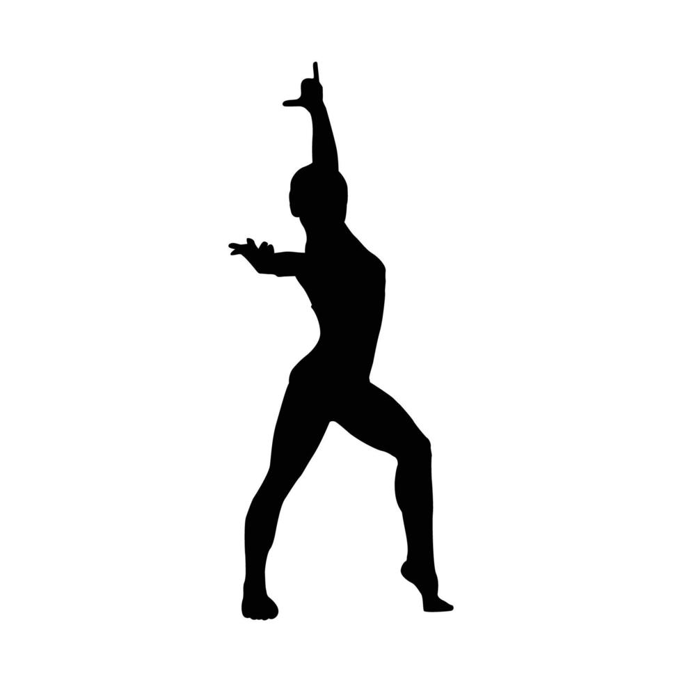 icono de gimnasia rítmica de niña, estilo simple 14480368 Vector en Vecteezy