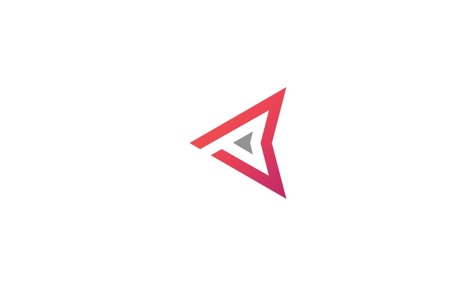 Triangle P Logo Letter monogram and modern minimalist creative look vector illustration. Pro Vector