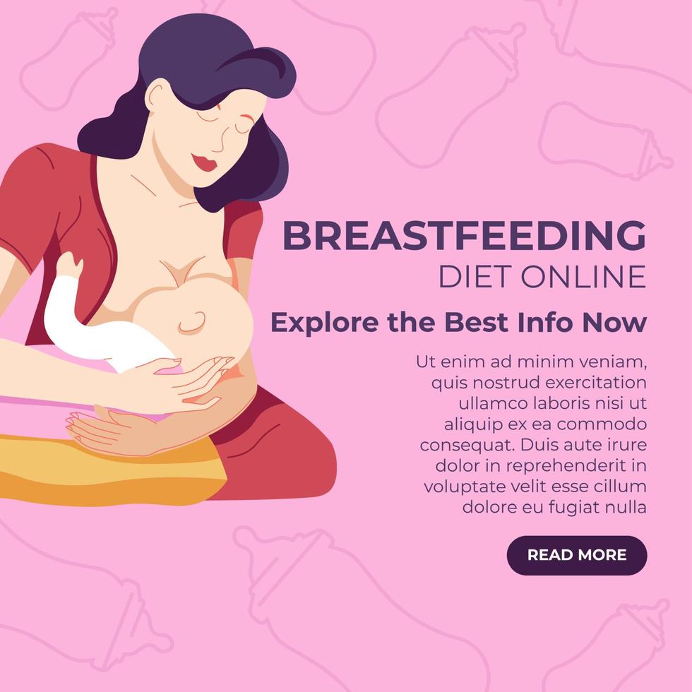 Breastfeeding diet online, explore best info now vector
