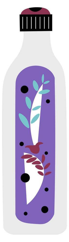 Cosmetic product with label, conditioner or cream vector