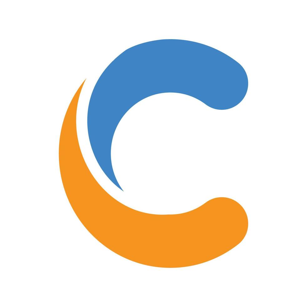 plantilla de vector de diseño de logotipo de letra c
