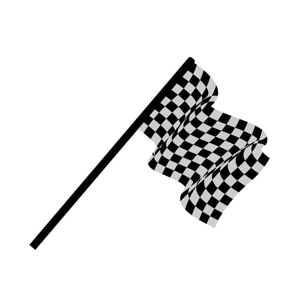 finish flag icon vector