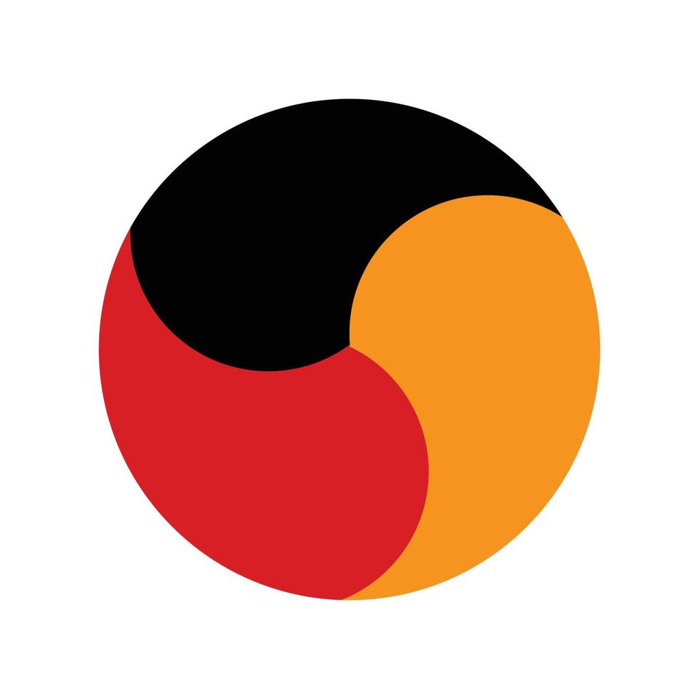 german flag logo illustration design vector