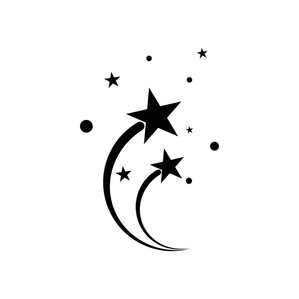 diseño de ilustración de logotipo de estrella simple y moderno vector
