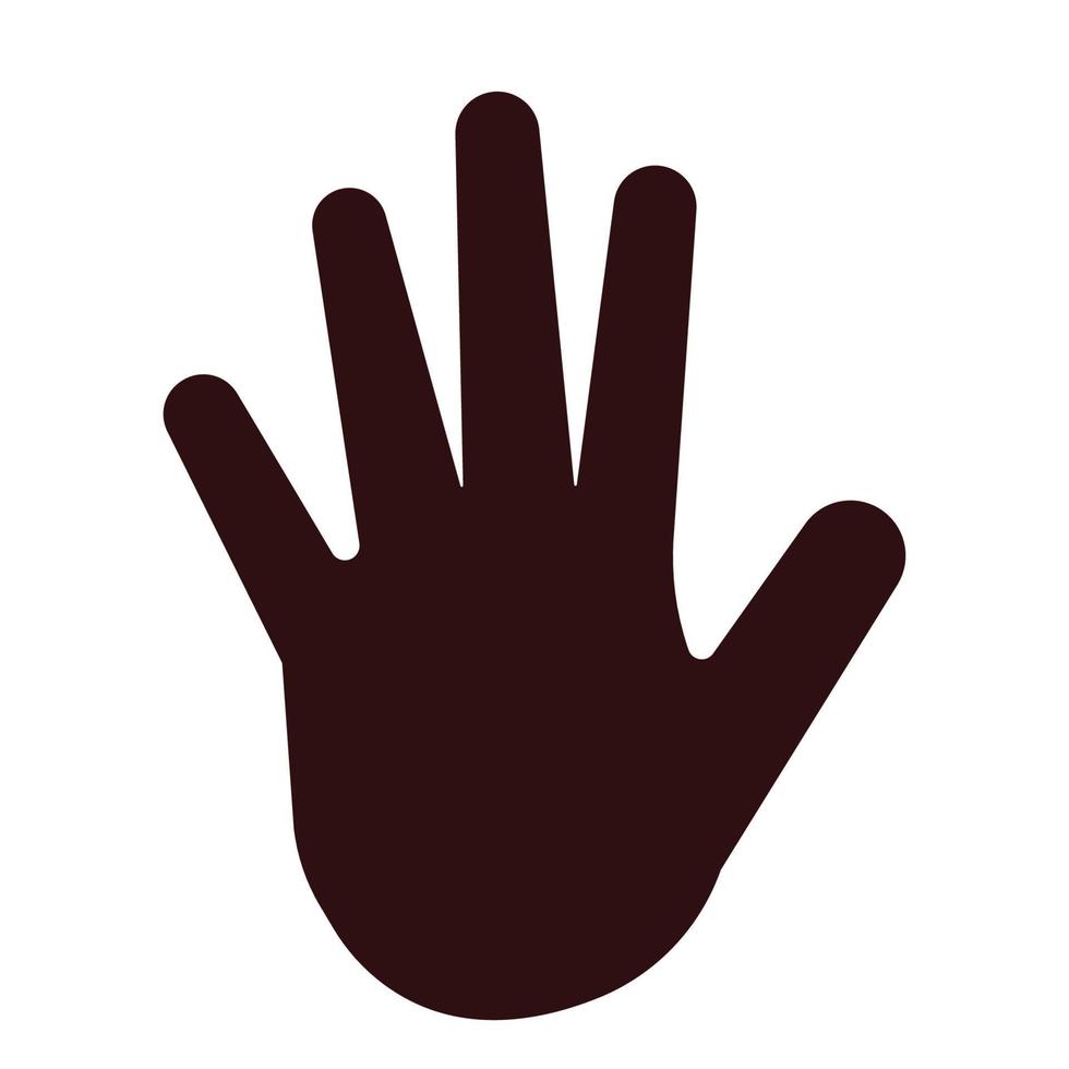 simple hand logo vector template