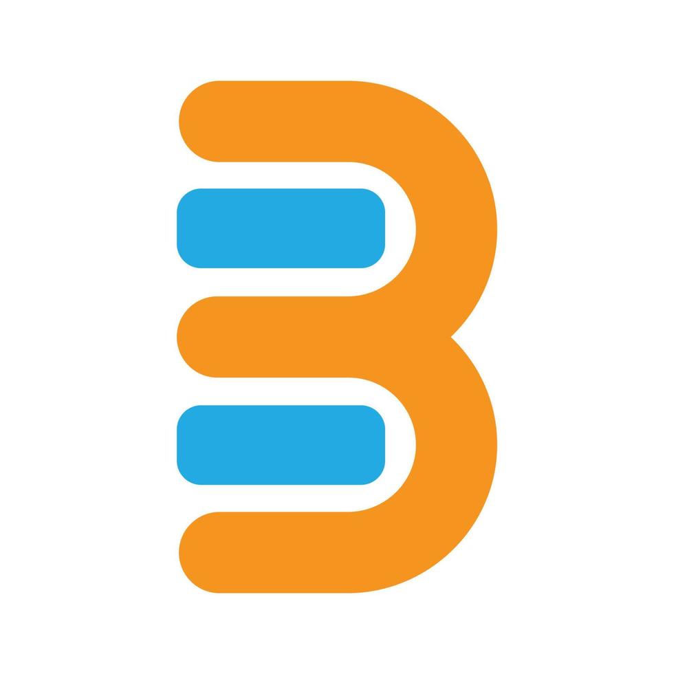 diseño del logotipo de la letra b, diseños de logotipos modernos vector