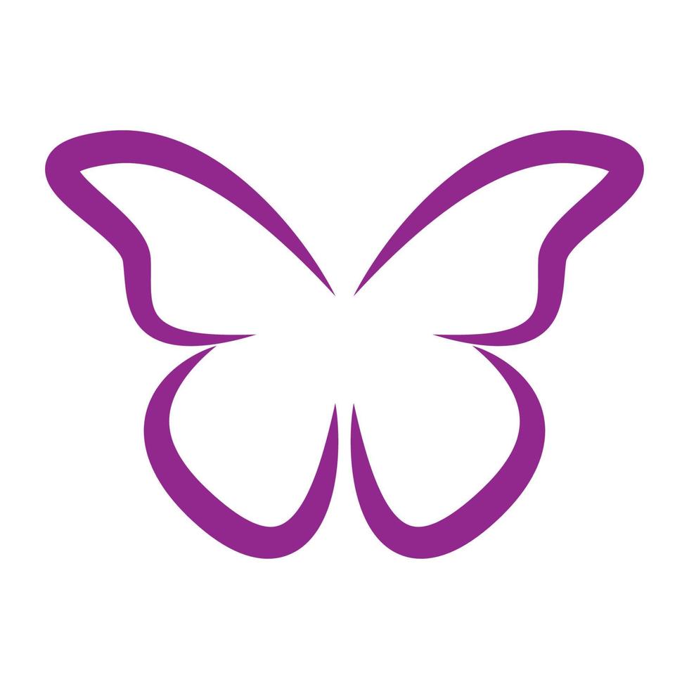trendy butterfly logo design vector template