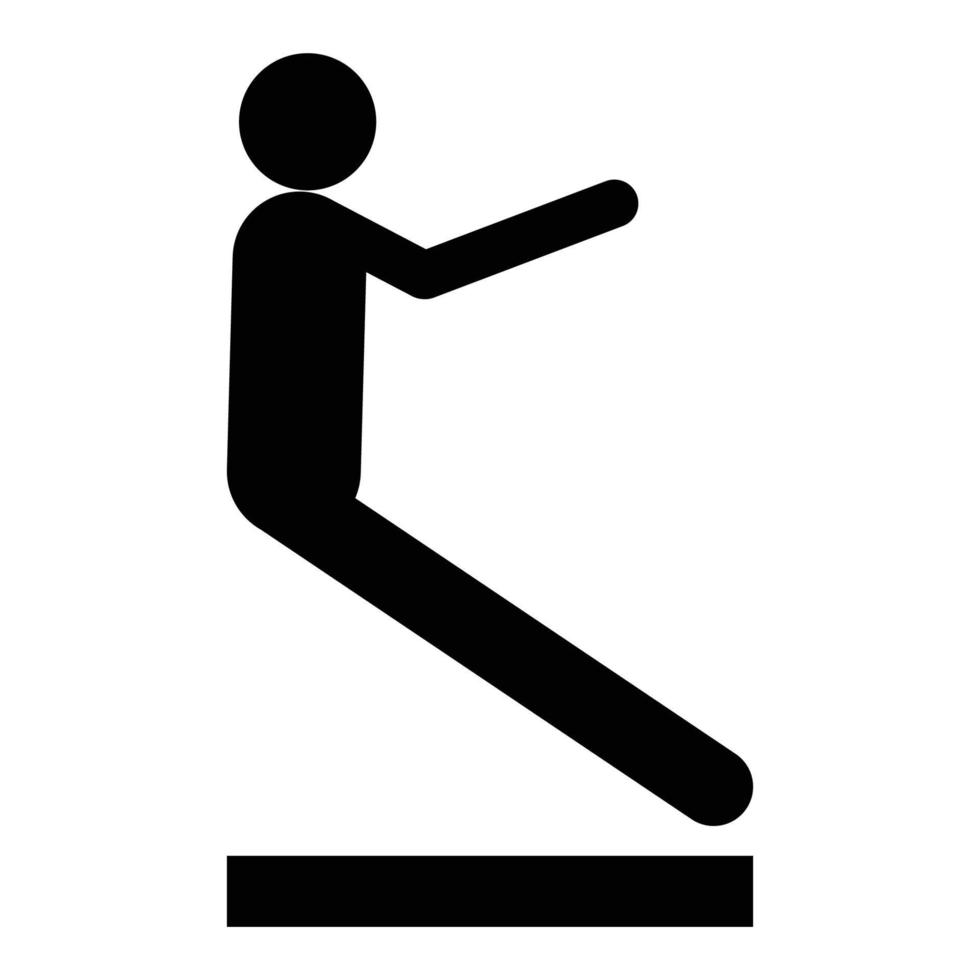 Falling people icon silhouette pictogram vector