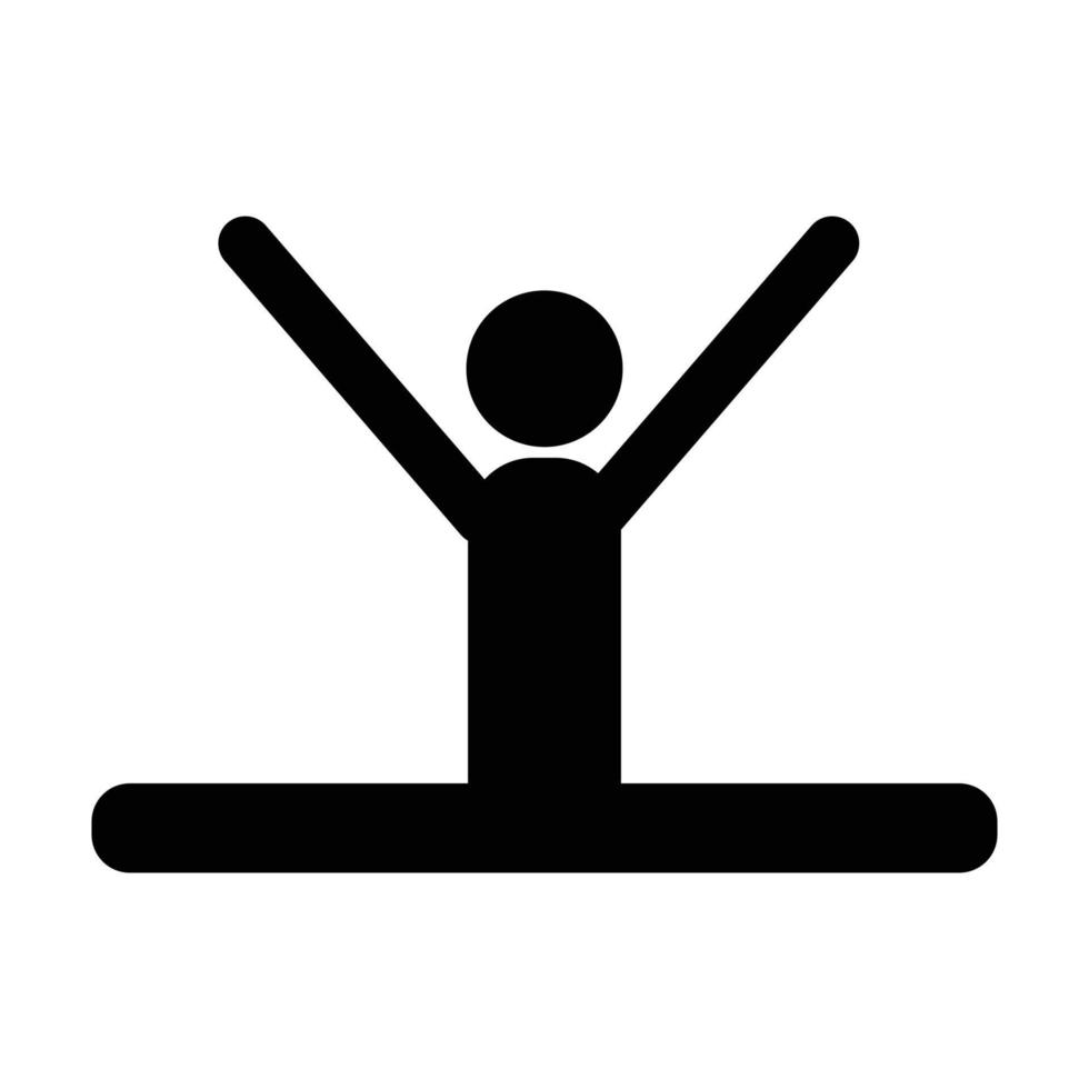 icono de gimnasia rítmica de niña, estilo simple 14480368 Vector en Vecteezy