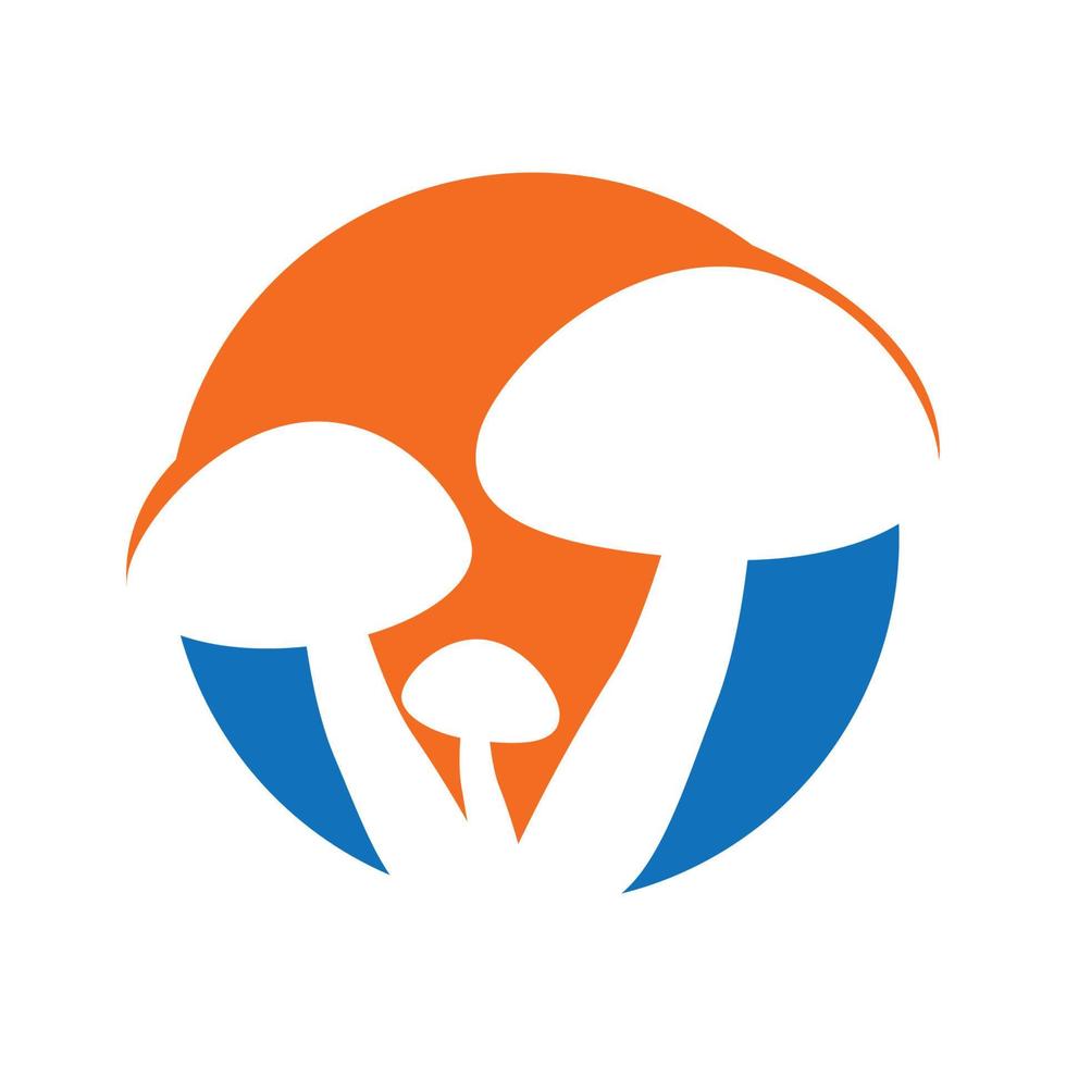 plantilla de vector de icono de logotipo de hongo