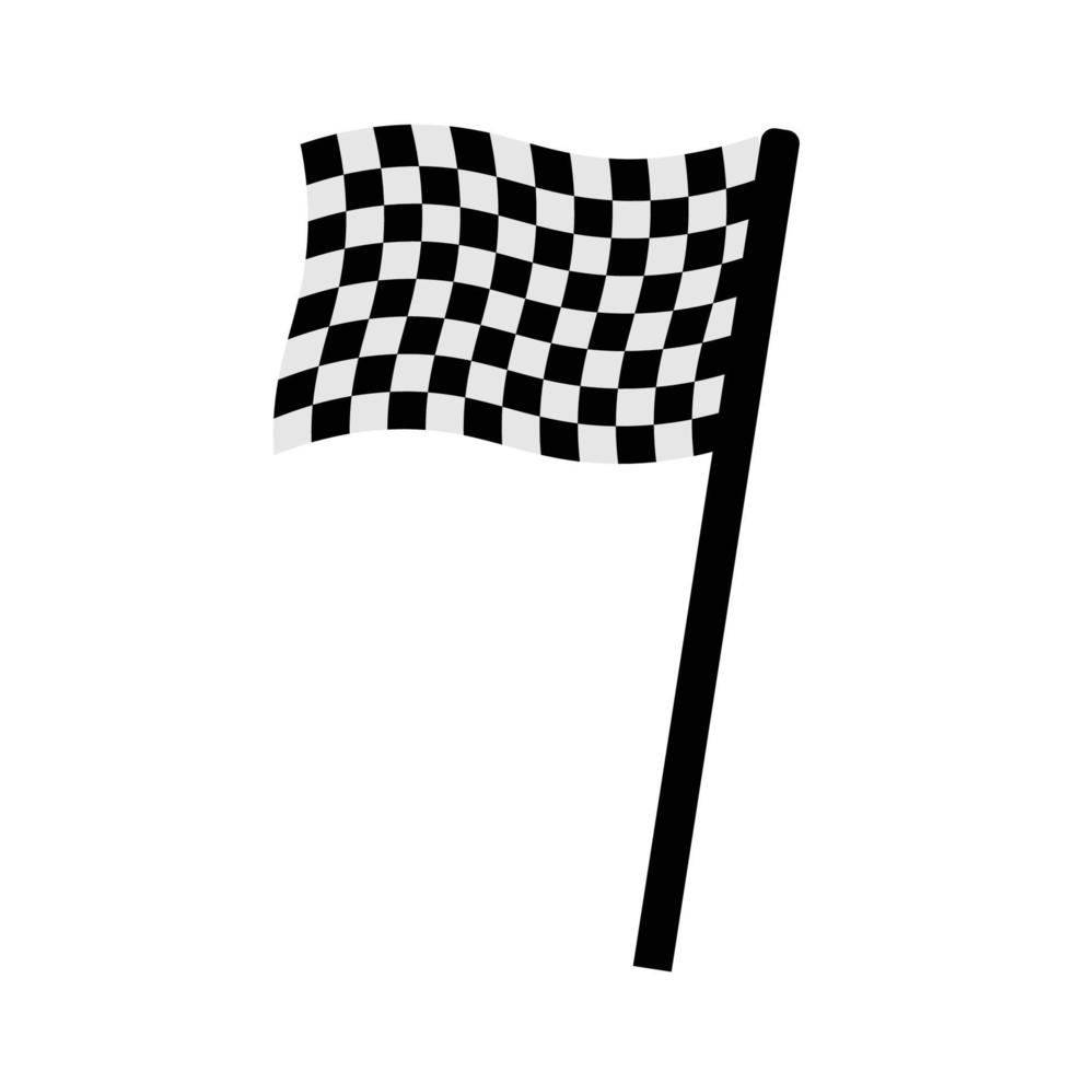 finish flag icon vector