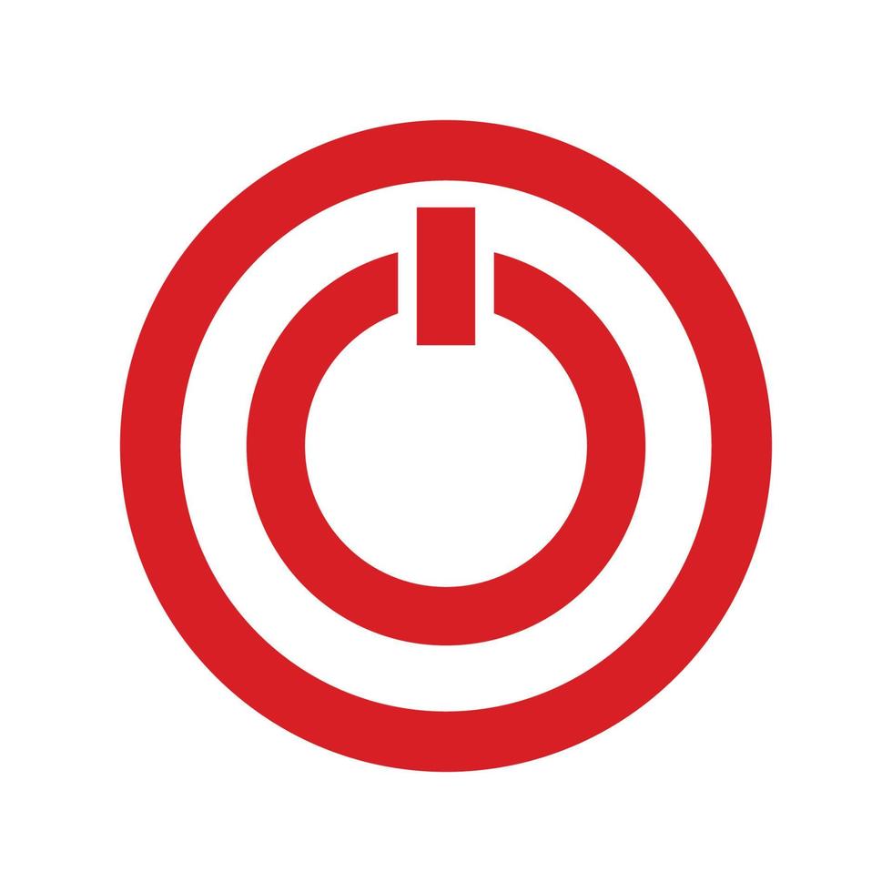 power button icon vector