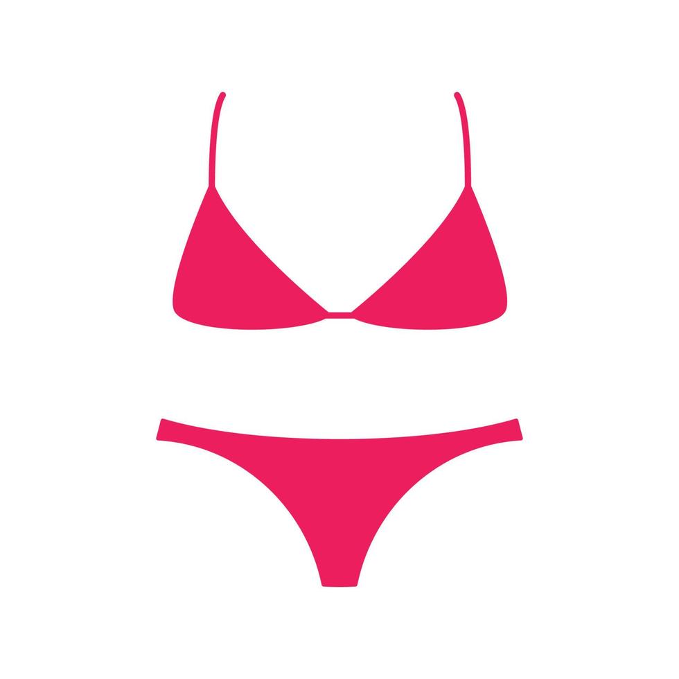 Swimsuits or Bikini Icon isolated on white background vector