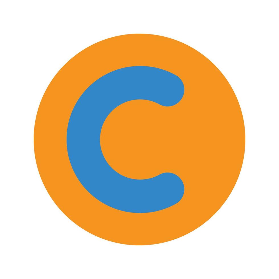 plantilla de vector de diseño de logotipo de letra c