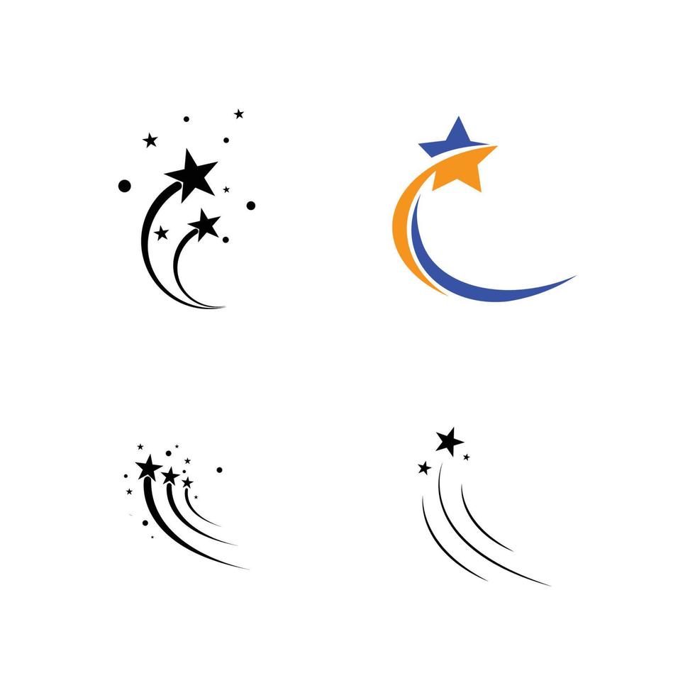 simple and trendy star logo illustration design vector