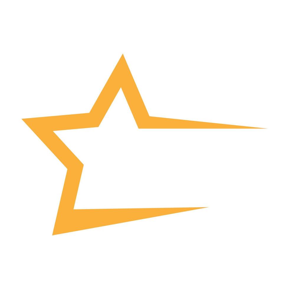 simple and trendy star logo illustration design vector
