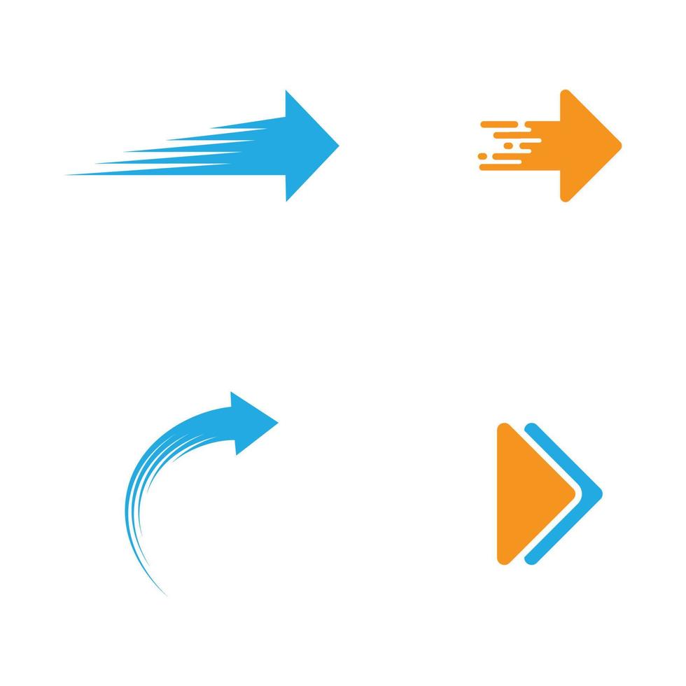 faster arrow logo vektor template vector