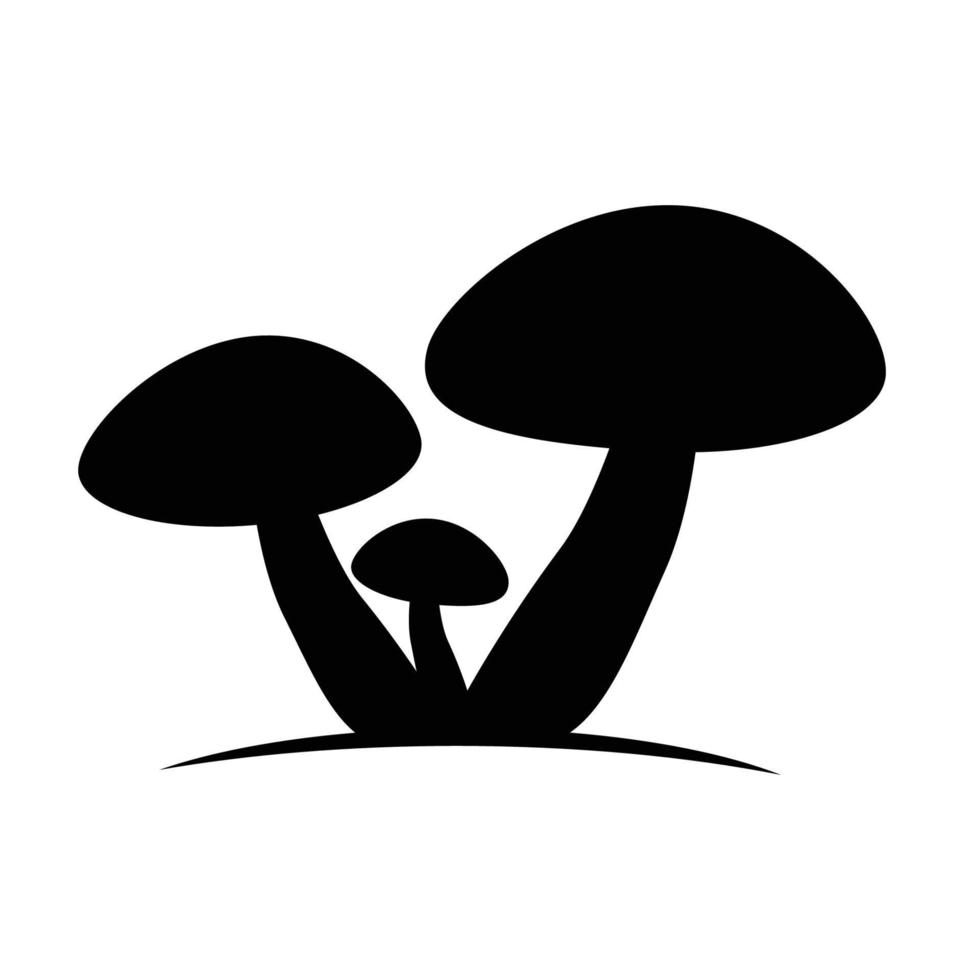 mushroom logo icon vector template