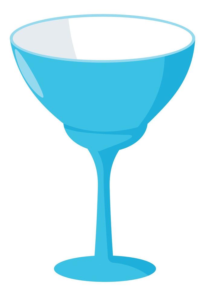 Glass for cocktail, cup for beverages alcohol vector