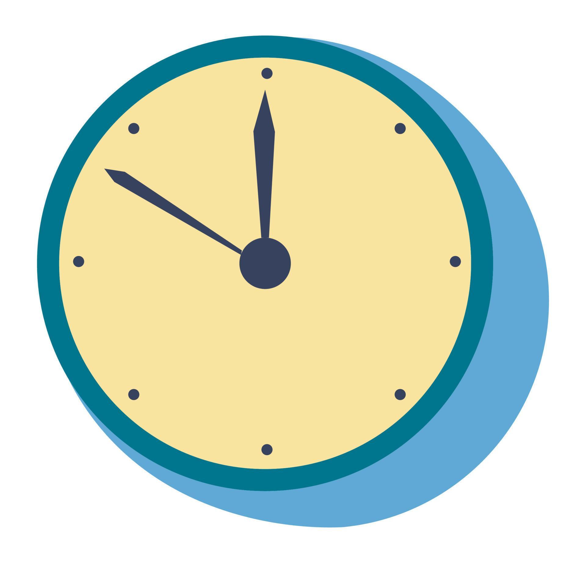 Clock with arrows showing time, watch countdown 17742625 Vector Art at