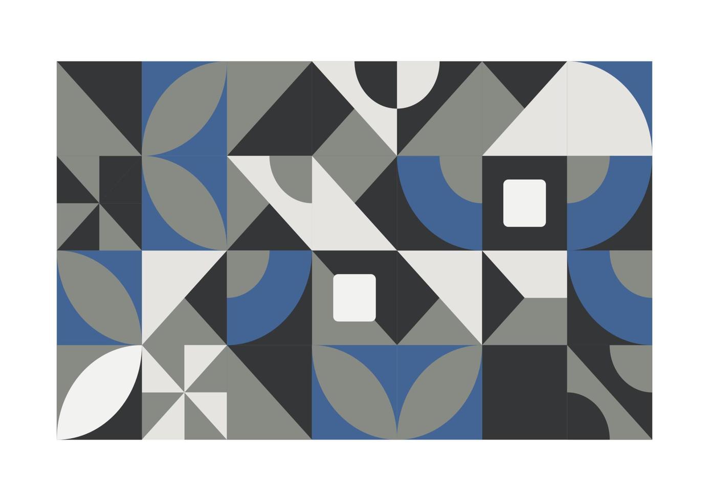 Mosaic grid or tile surface design, geometric vector