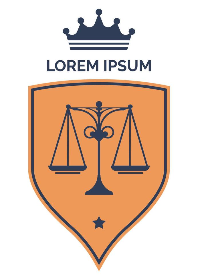 Justice and legislation, law and jurisdiction vector