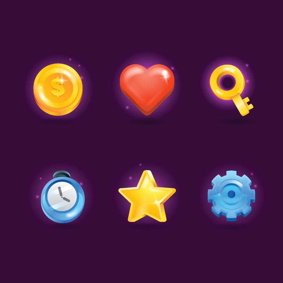 3D Application Game Icon Collection vector