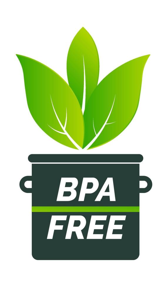 BPA free non toxic plastic material safety vector