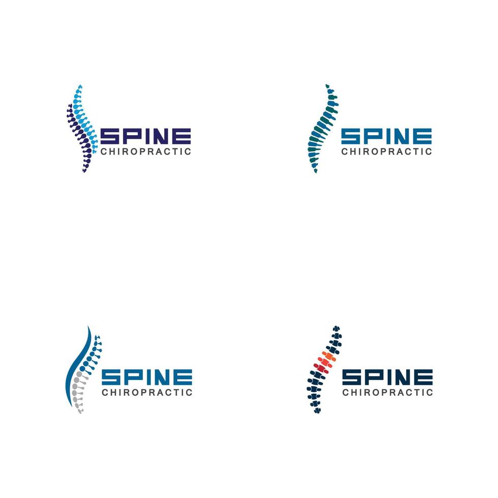 Spine logo vector illustration design template