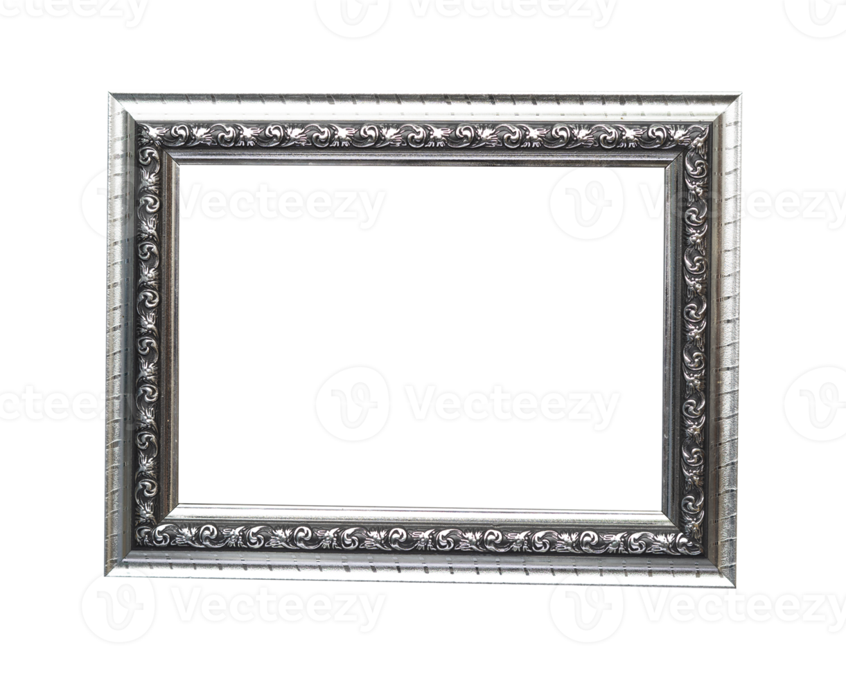 Silver frame for photo mockups 17744371 PNG