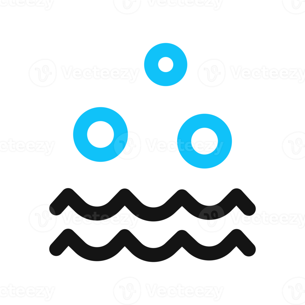 water with bubble symbol png