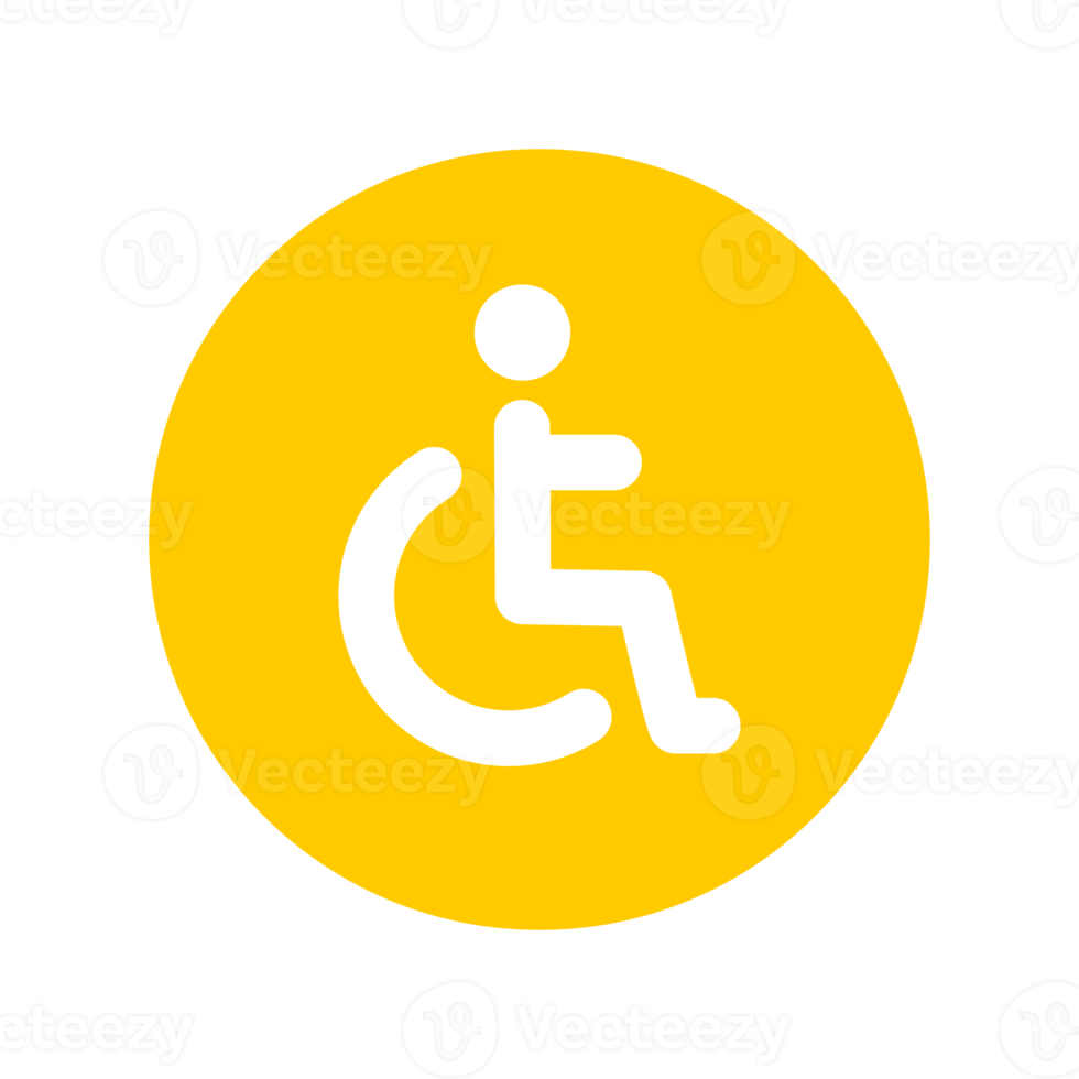 disabled icon in yellow png