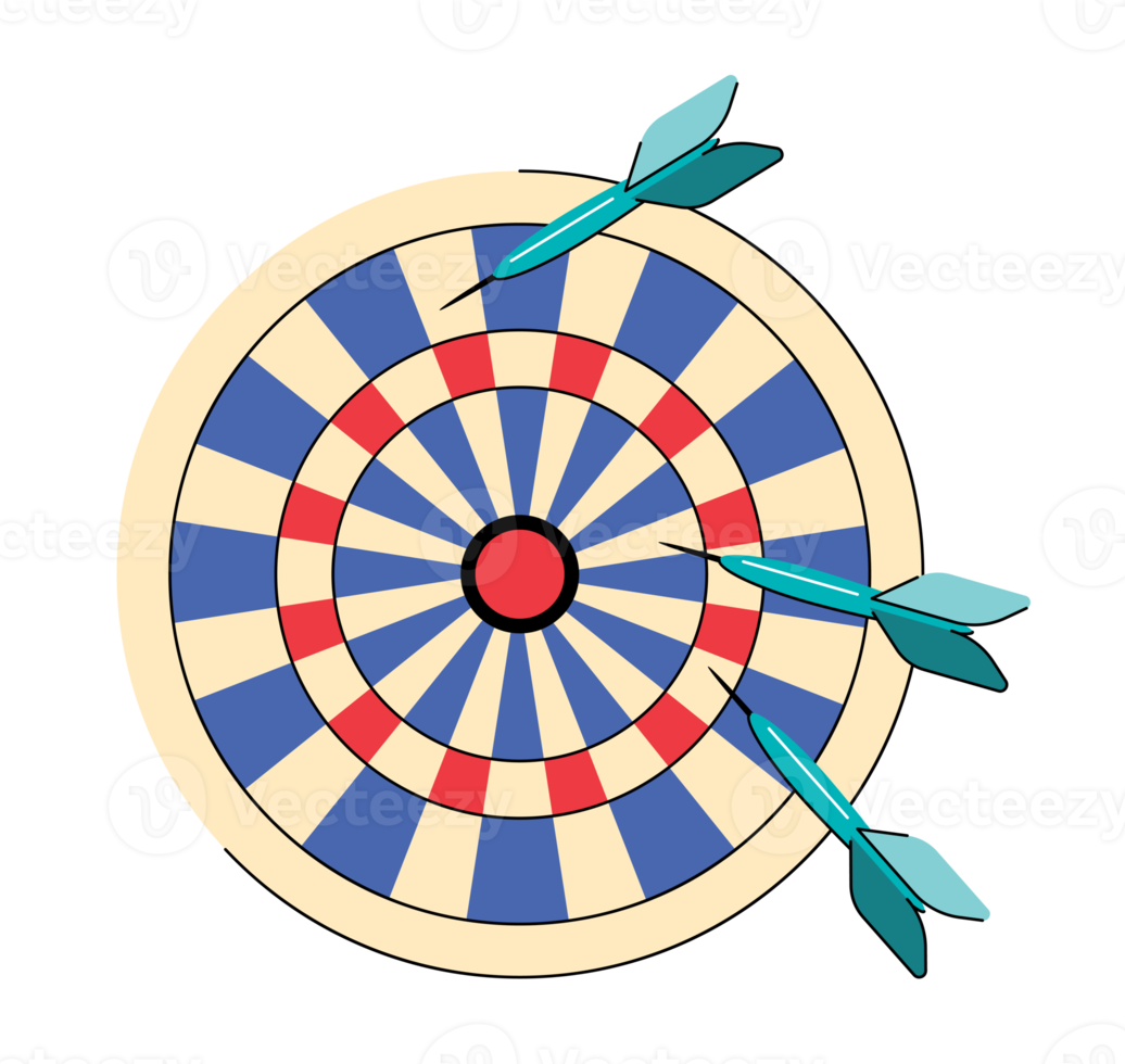 Dart und Dartscheibe png