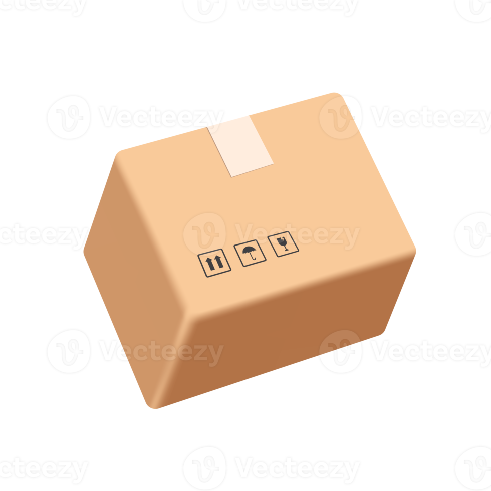 brown parcel box png