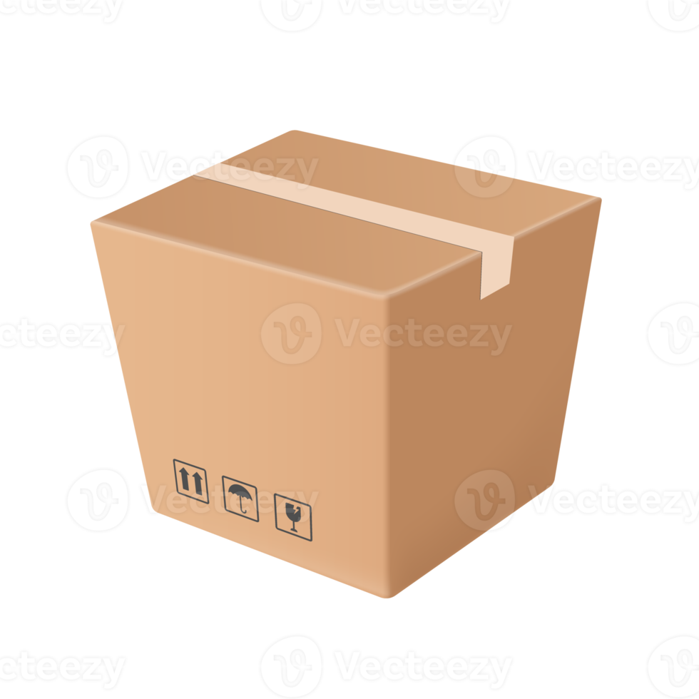brown parcel box 17745041 PNG
