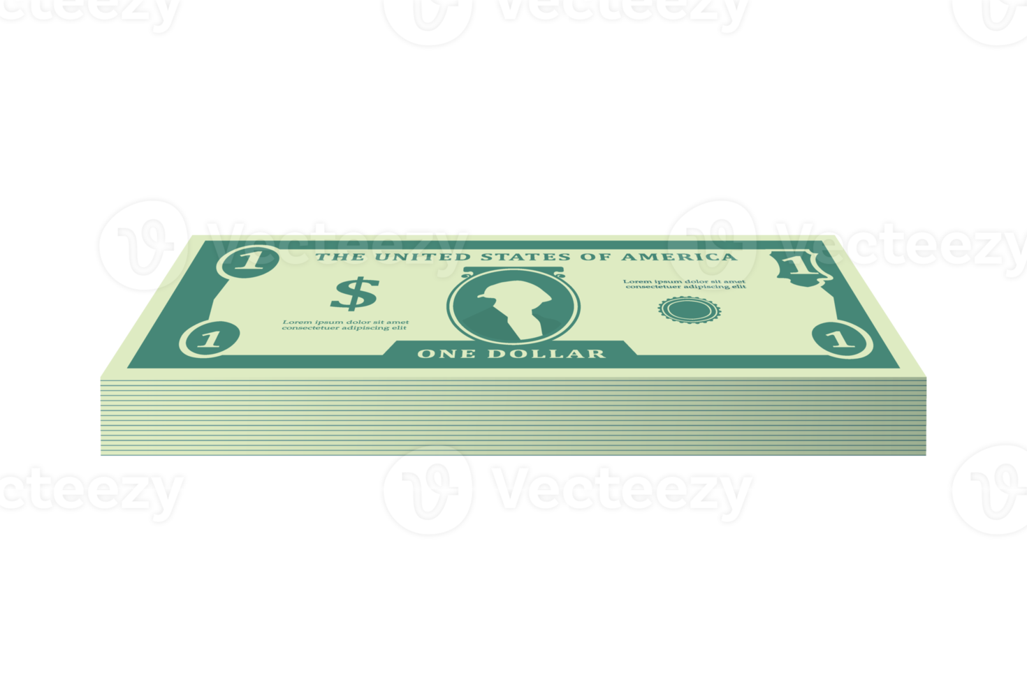 Replica dollar bills for advertising materials png