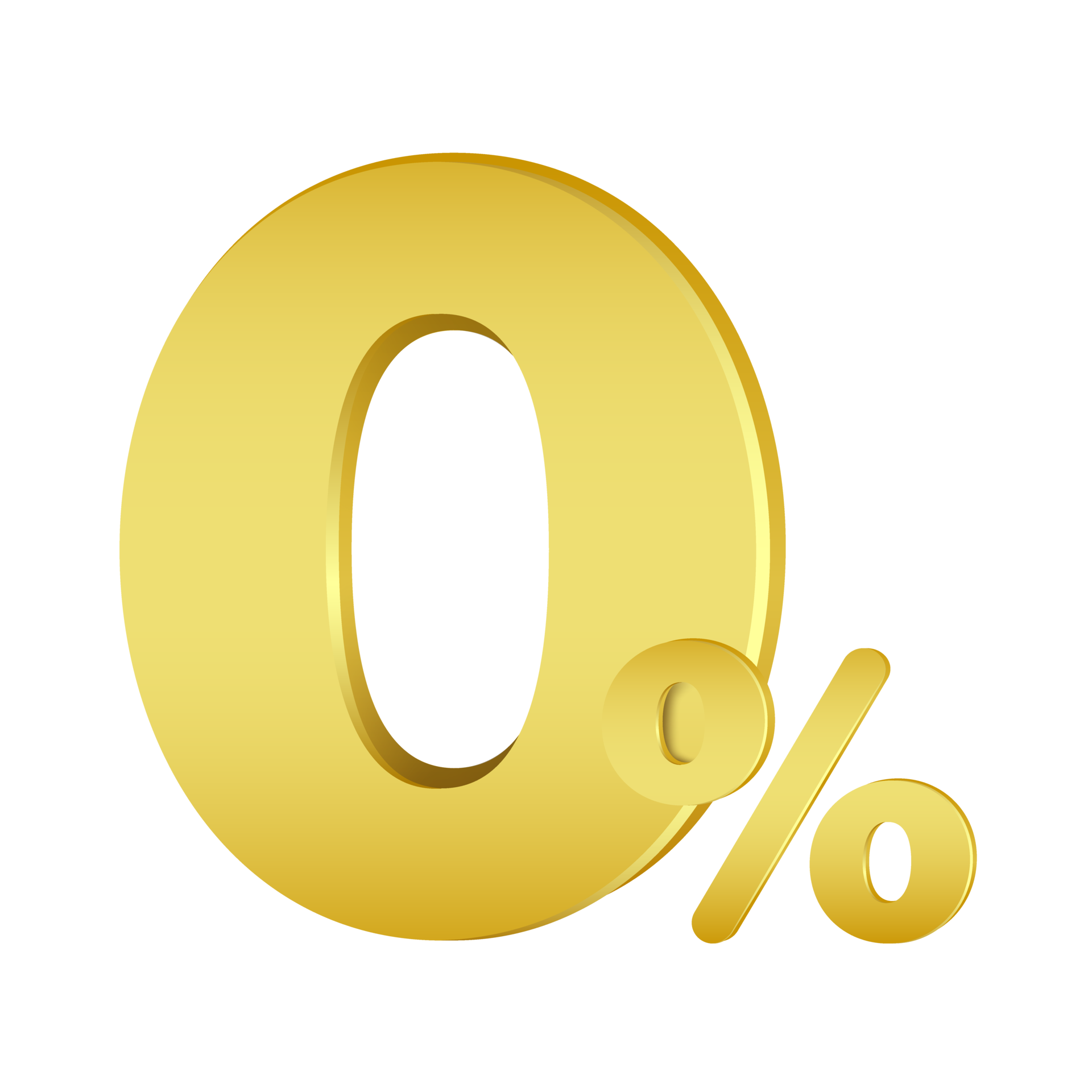 gold-zero-percent-3d-17745048-png