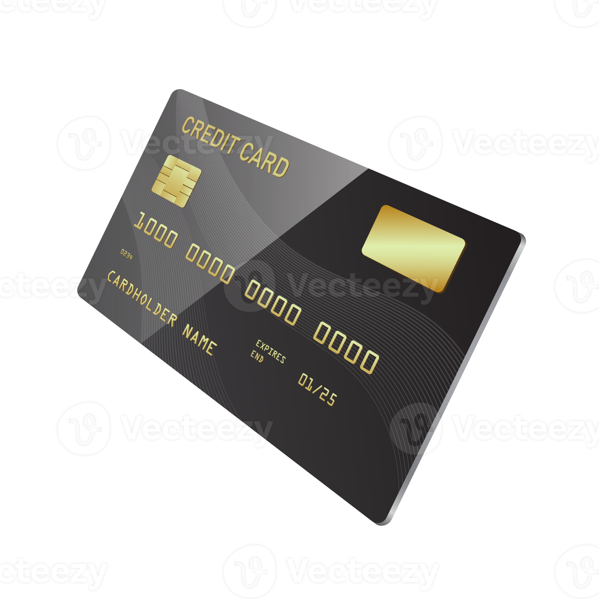 black credit card 17745078 PNG