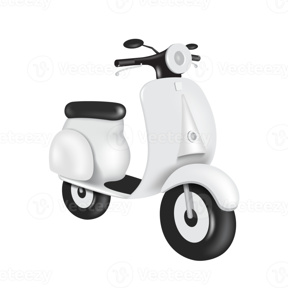 vit skoter eller motorcykel png