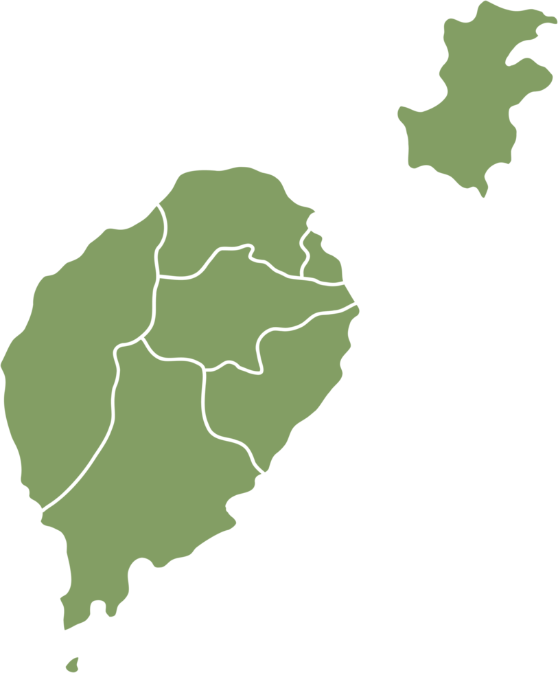 doodle freehand drawing of sao tome map. png