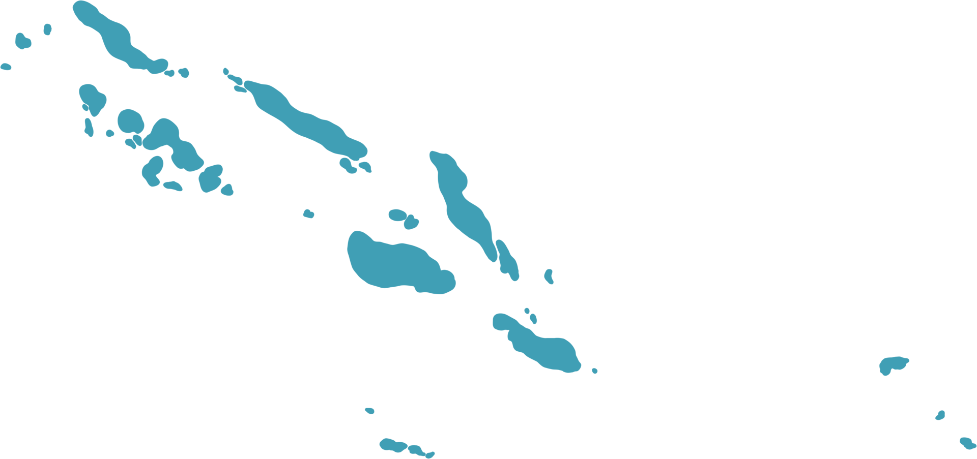 doodle freehand drawing of solomon islands map. png