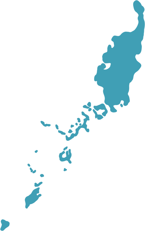 doodle freehand drawing of palau map. png