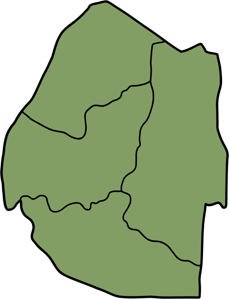 doodle freehand drawing of eswatini map. png