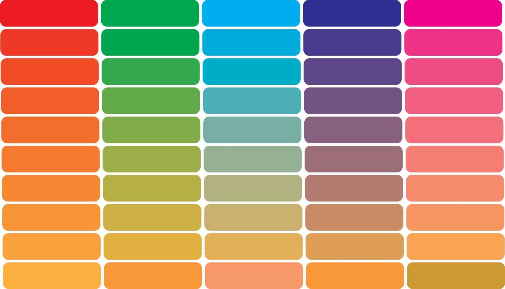 Color palette guide on transparent background vector