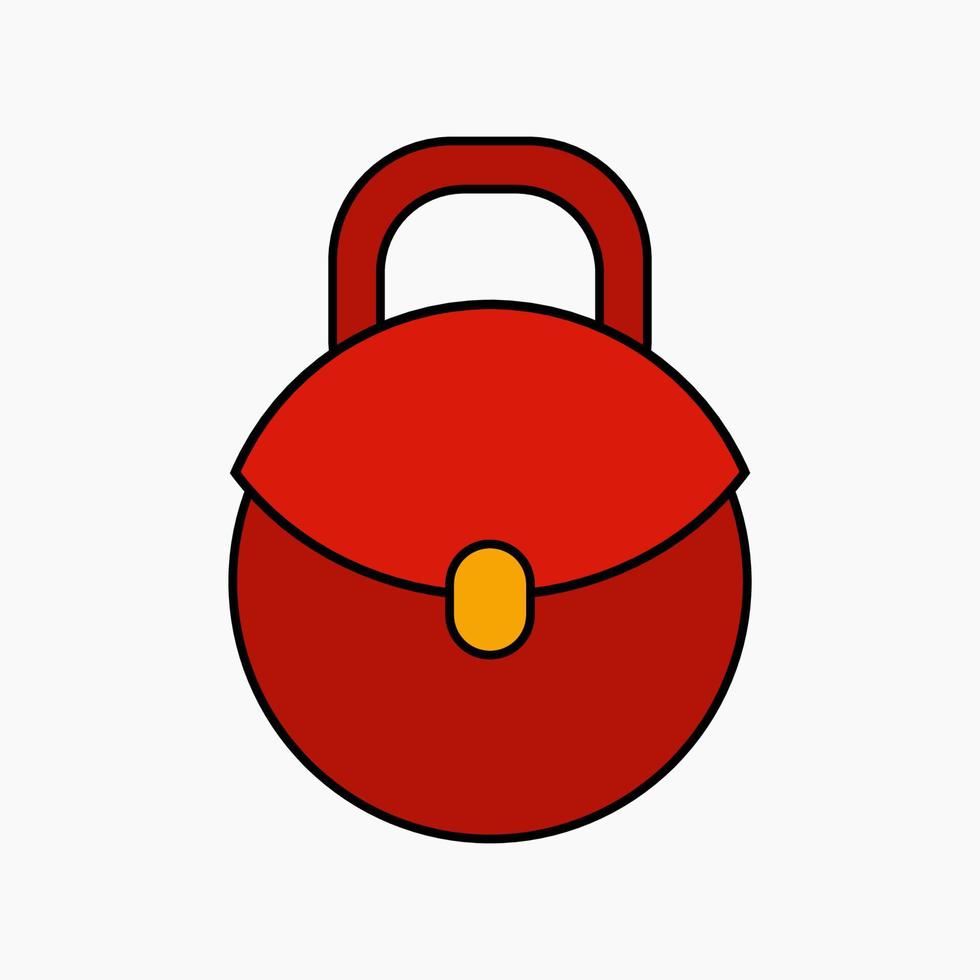 hand bag clip art or icon vector illustration for design decorations. fashion theme vector illustration.
