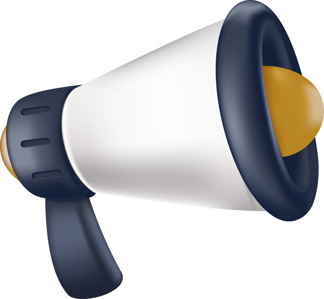 illustration cartoon megaphone icon. cute megaphone cartoon vector. promotion png