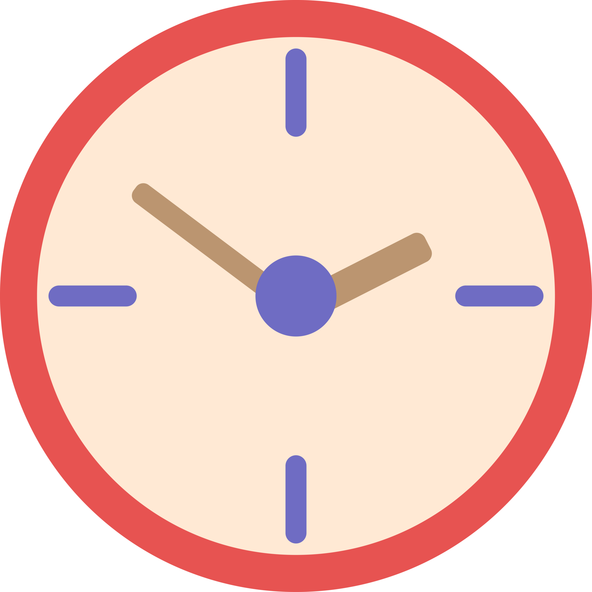 cartoon wall clock icon flat design isolated on white background 17745728  PNG