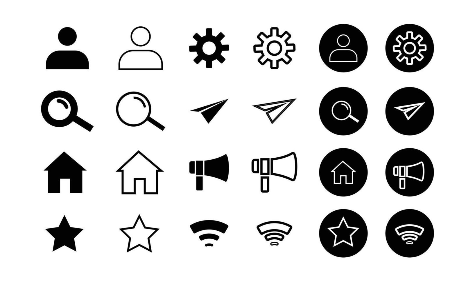 free icon set for website vector